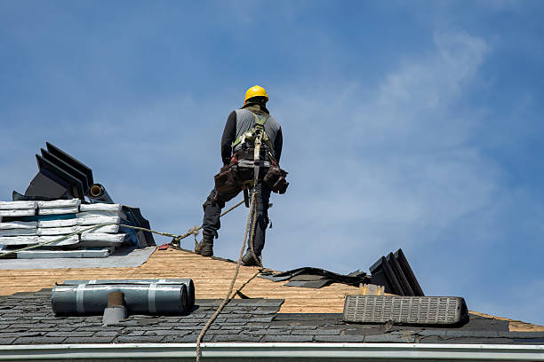 Professional Flat Roof Repair technician working in Brigham City, UT